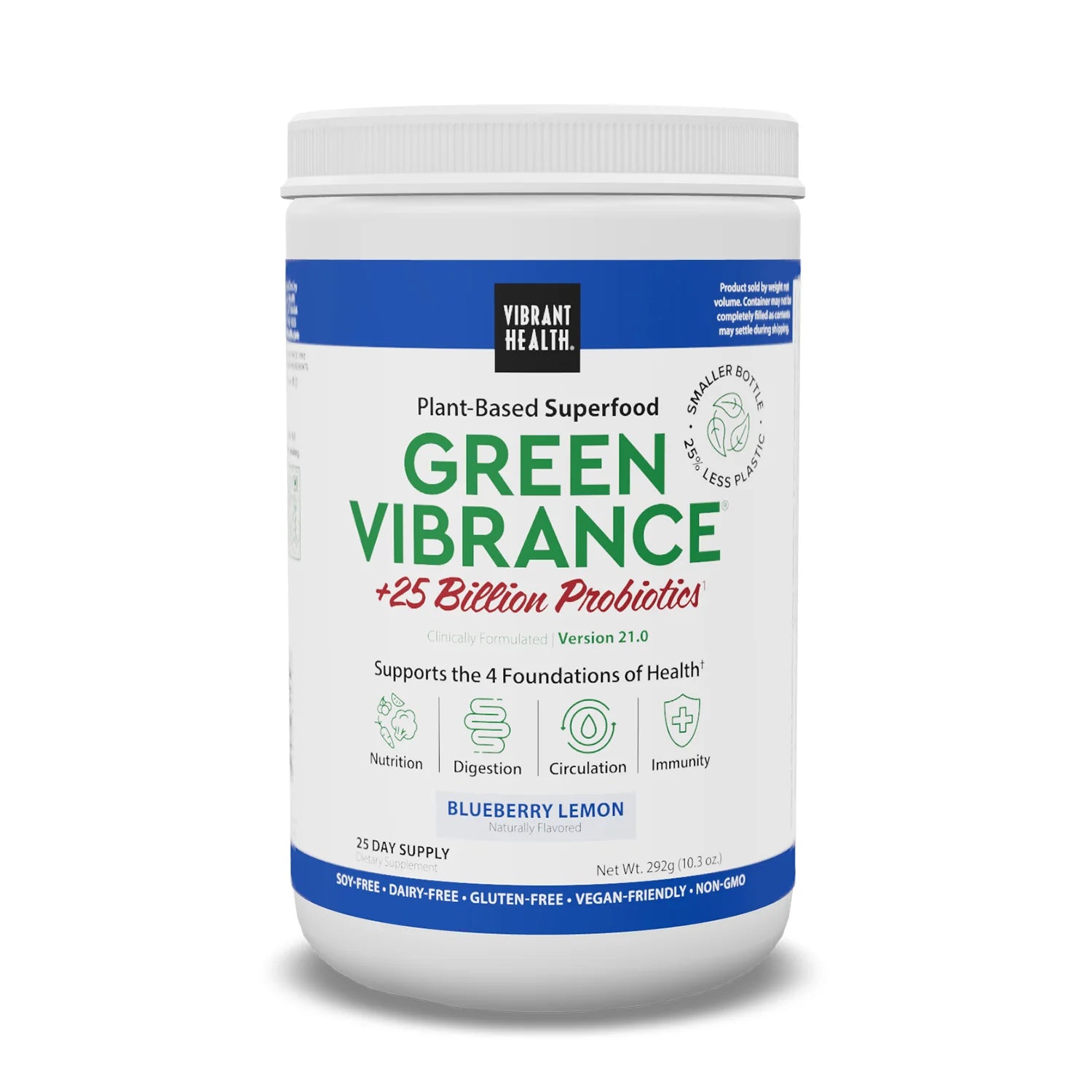 Green Vibrance Blueberry Lemon Superfood Probiotics Vibrant Health