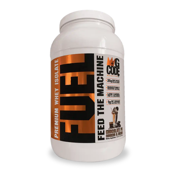 G Code Nutrition Fuel Whey Protein Chocolate Peanut Butter Cookies & Cream
