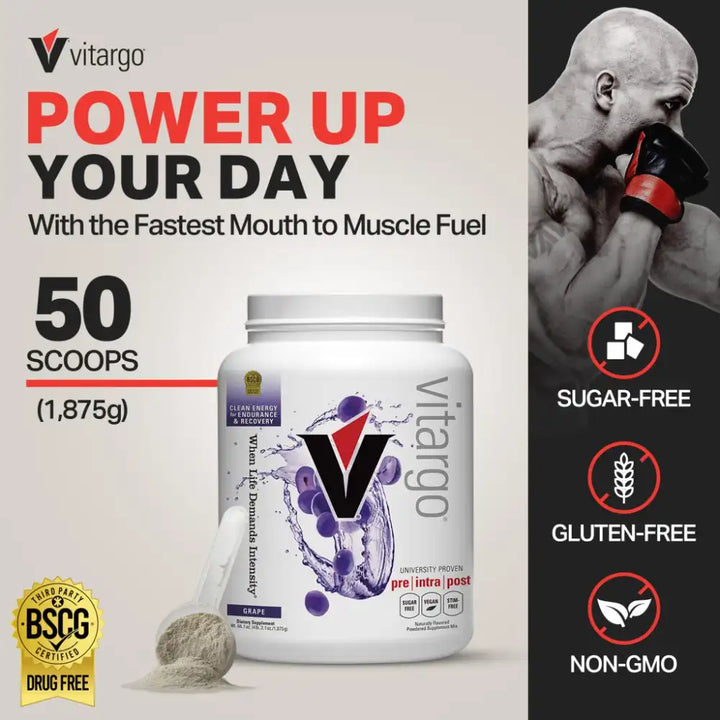 Vitargo power up your day with fastest mouth to muscle fuel