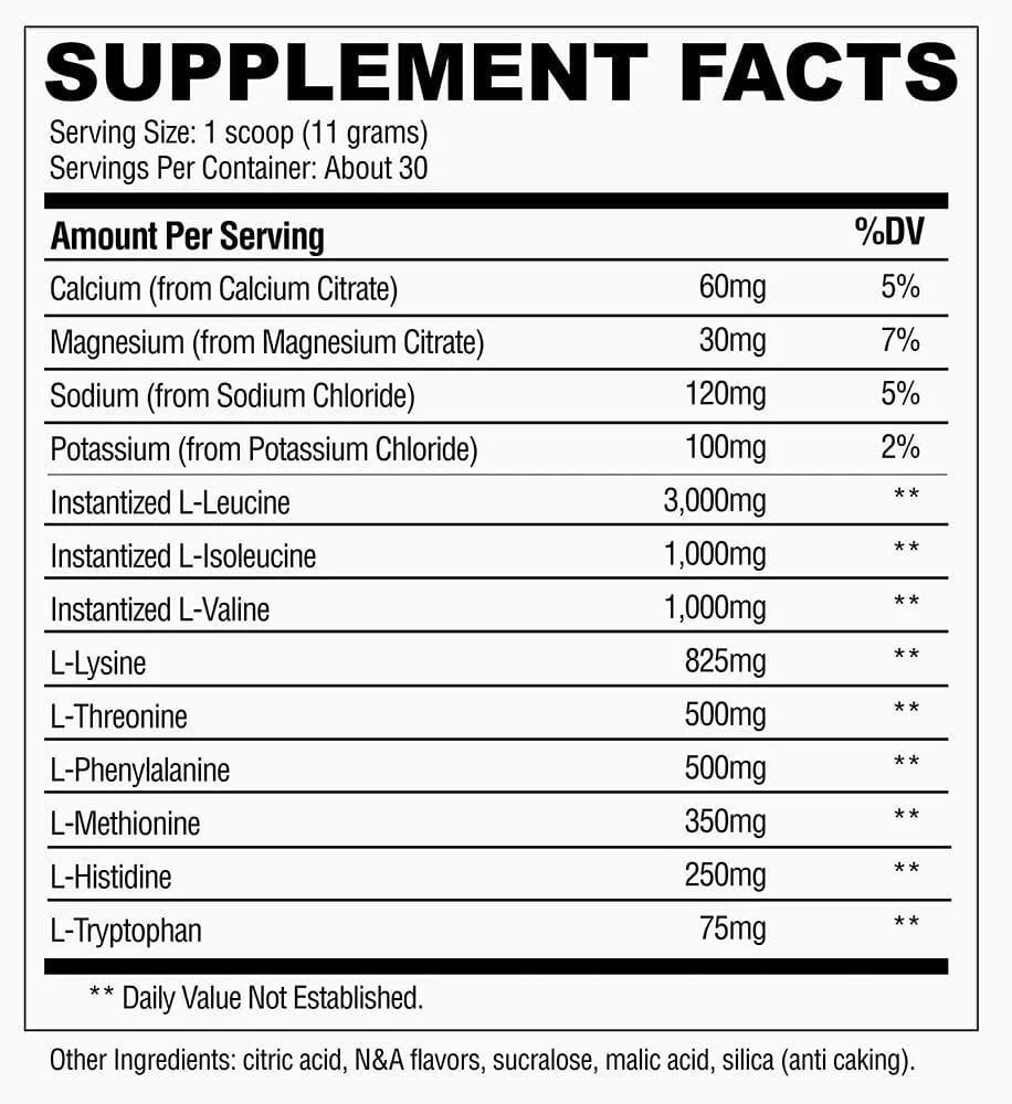 Confined Essential BCAA + Amino Acids