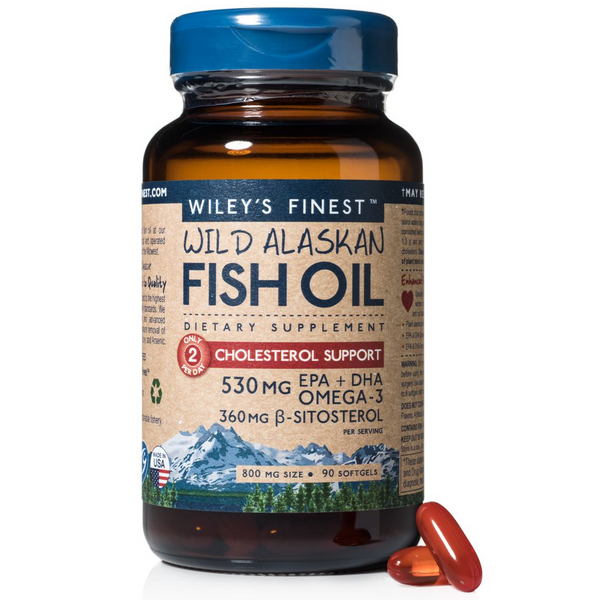 Wiley's Finest Wild Alaskan Fish Oil Cholesterol Support