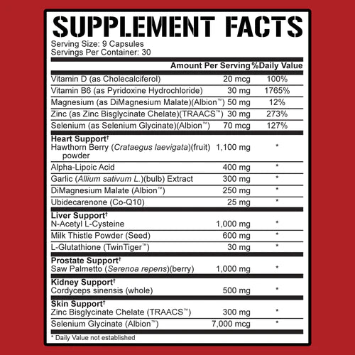 5 percent nutrition liver and organ defender supplement facts
