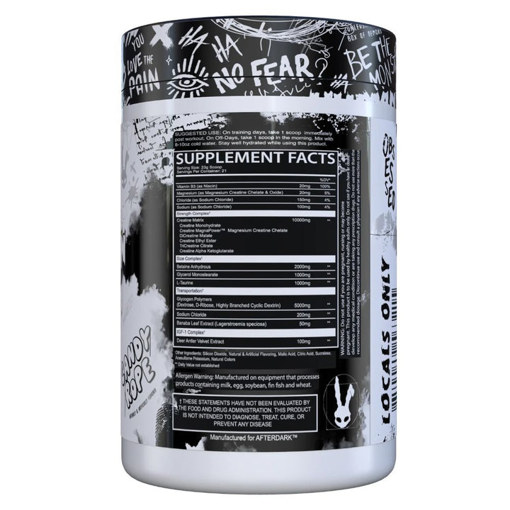 Afterdark Supplements Creatine Creatine Supplement Facts