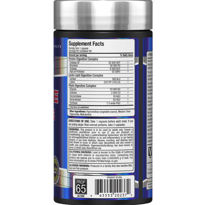 Allmax Digestive enzymes supplement facts