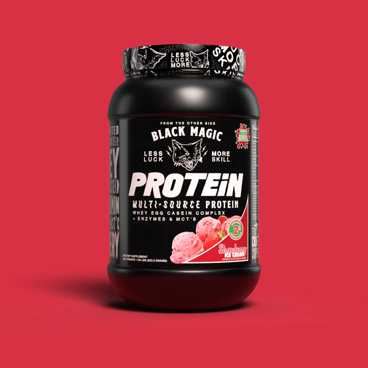 Black Magic Supply Multi-source protein strawberry ice cream