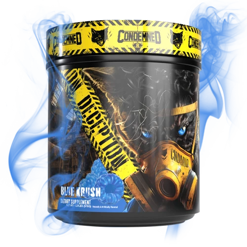 Black magic Supply X Condemned Labs Deception Pre-workout blue krush flavor