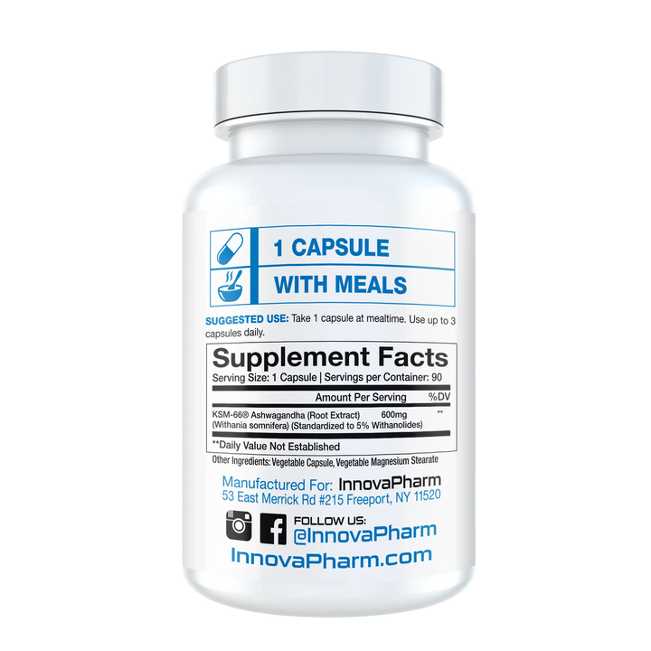 InnovaPharm Ashwagandha supplement facts