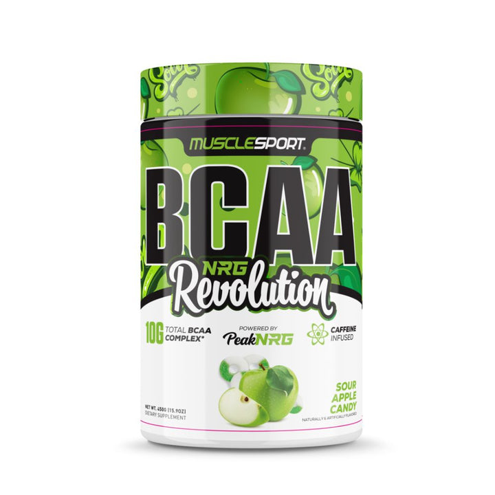 MuscleSport BCAA NRG Revolution Sour candy apple