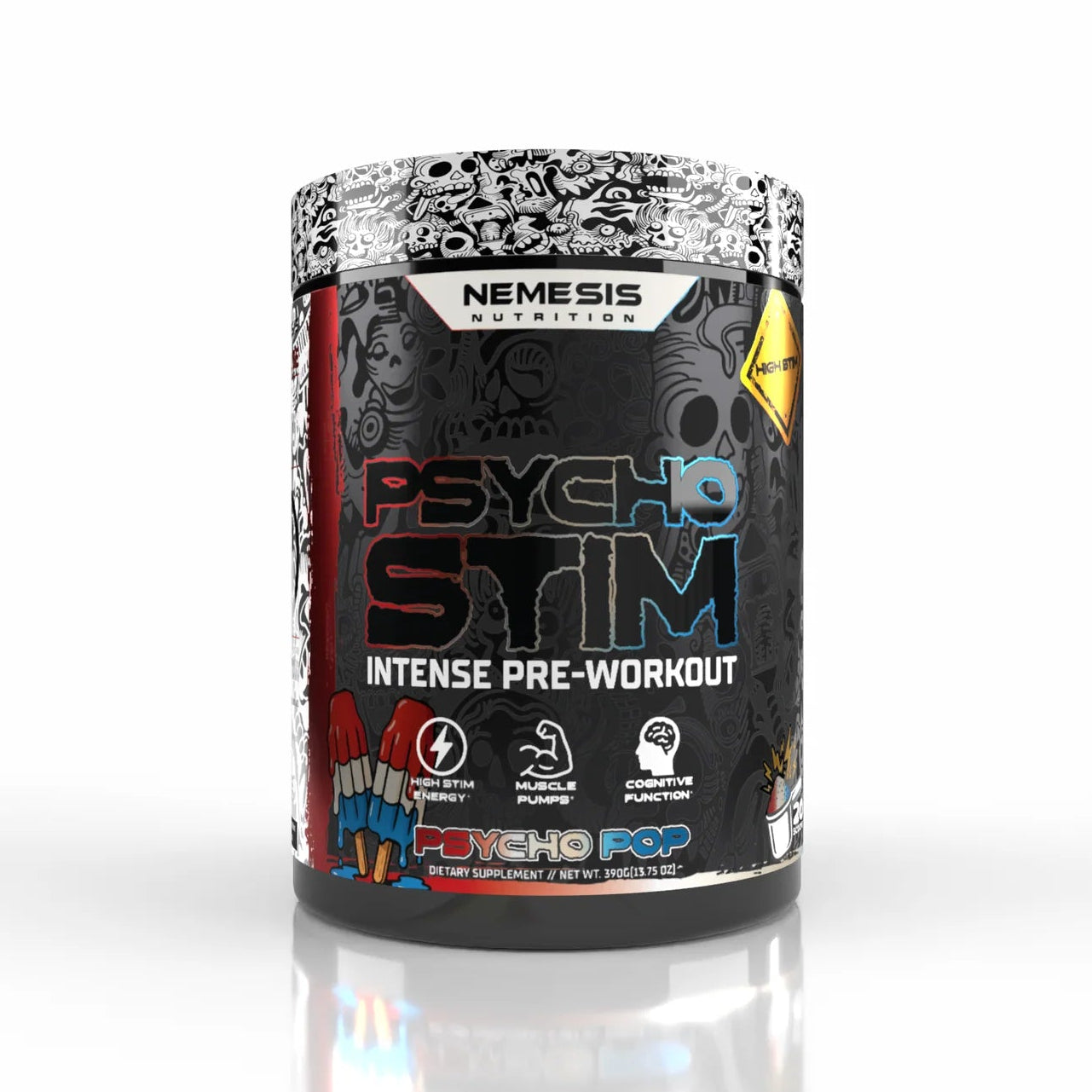 Psycho Stim High Stim Pre-Workout | Nemesis Nutrition – Shredded Rx