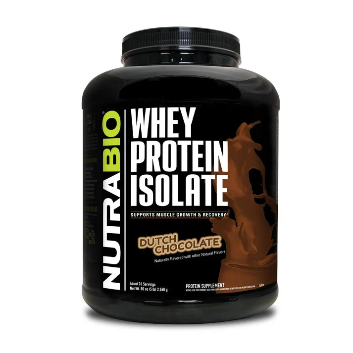 Nutrabio Whey Protein Isolate 5lb dutch chocolate