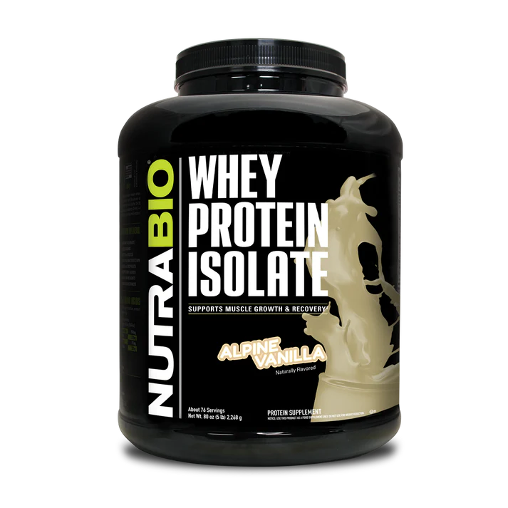 Nutrabio Whey Protein Isolate 5lb alpine vanilla