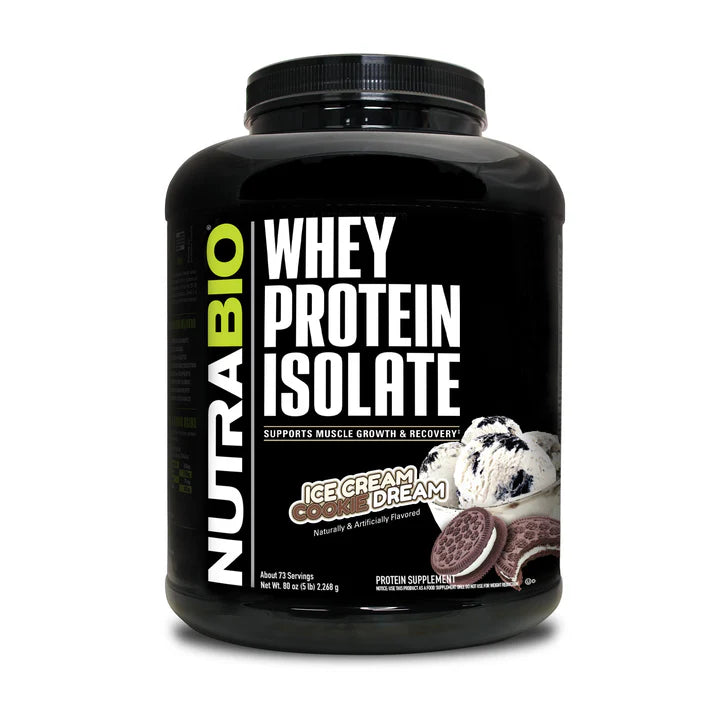 Nutrabio Whey Protein Isolate ice cream cookie dream 5b