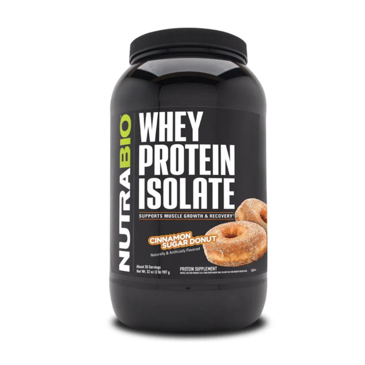 Nutrabio Whey Protein Isolate cinnamon sugar donut