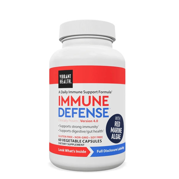 Vibrant Health Immune Defense Supplement with red marine alge