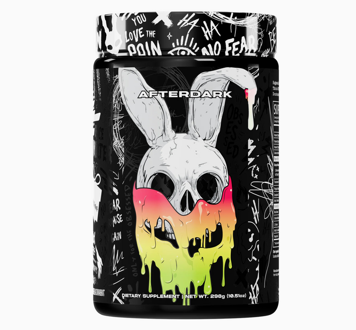 afterdark supplements inhuman pre-workout face melter cherry lime