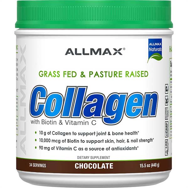Allmax Grass fed collagen chocolate