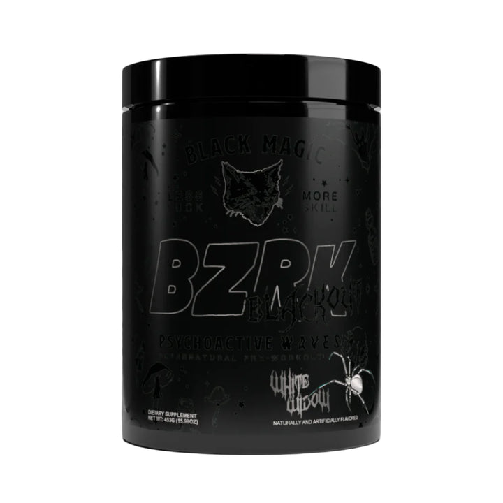 black magic supply bzrk blackout pre-workout white widow limited edition