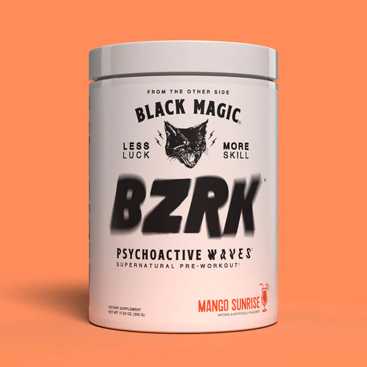 black magic supplyBZRK pre-workout mango sunrise