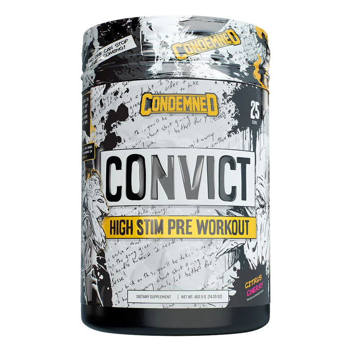 Condemned Labz convict pre-workout citrus cherry