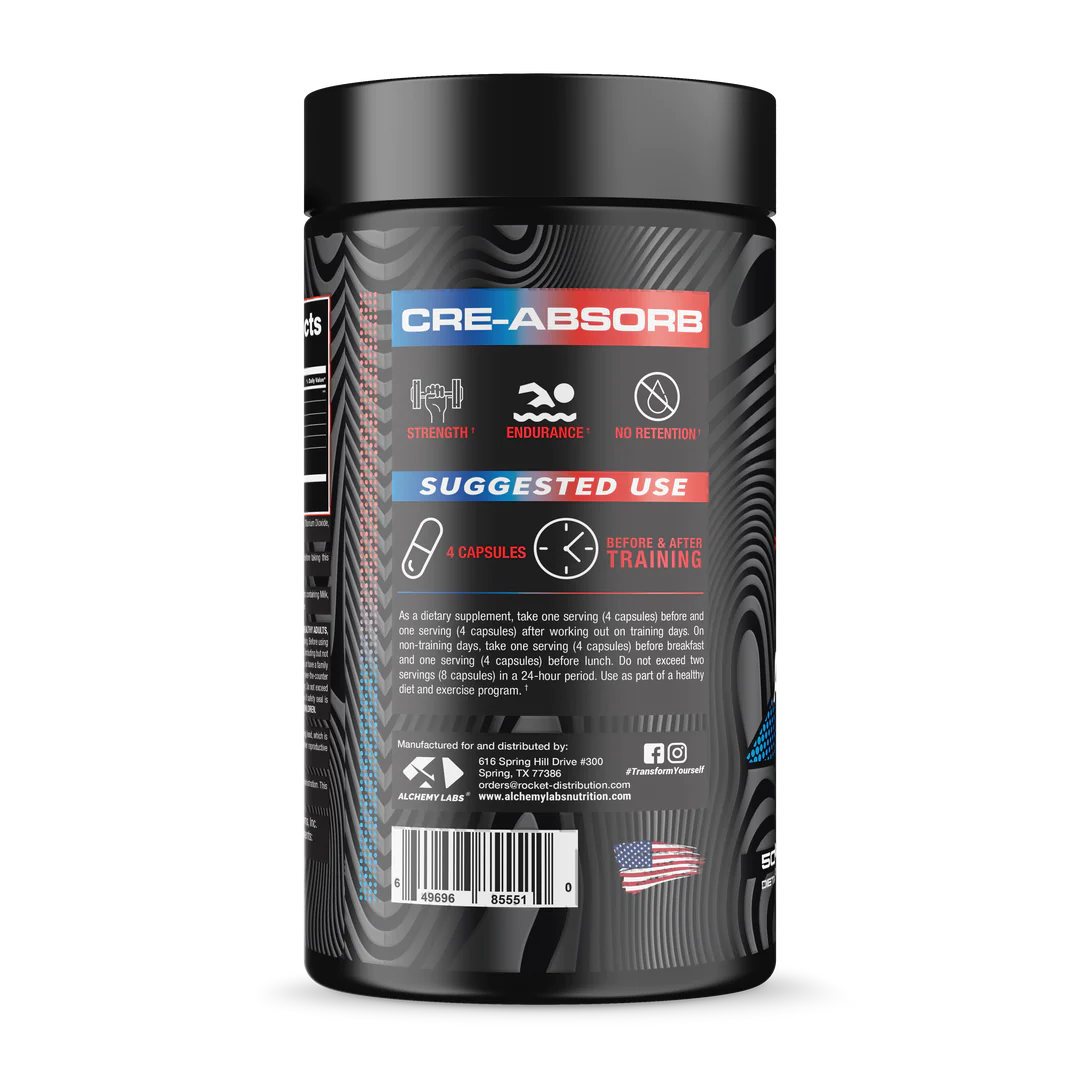 CRE-Absorb, Alchemy Labs - Creatine Forumla – Shredded Rx