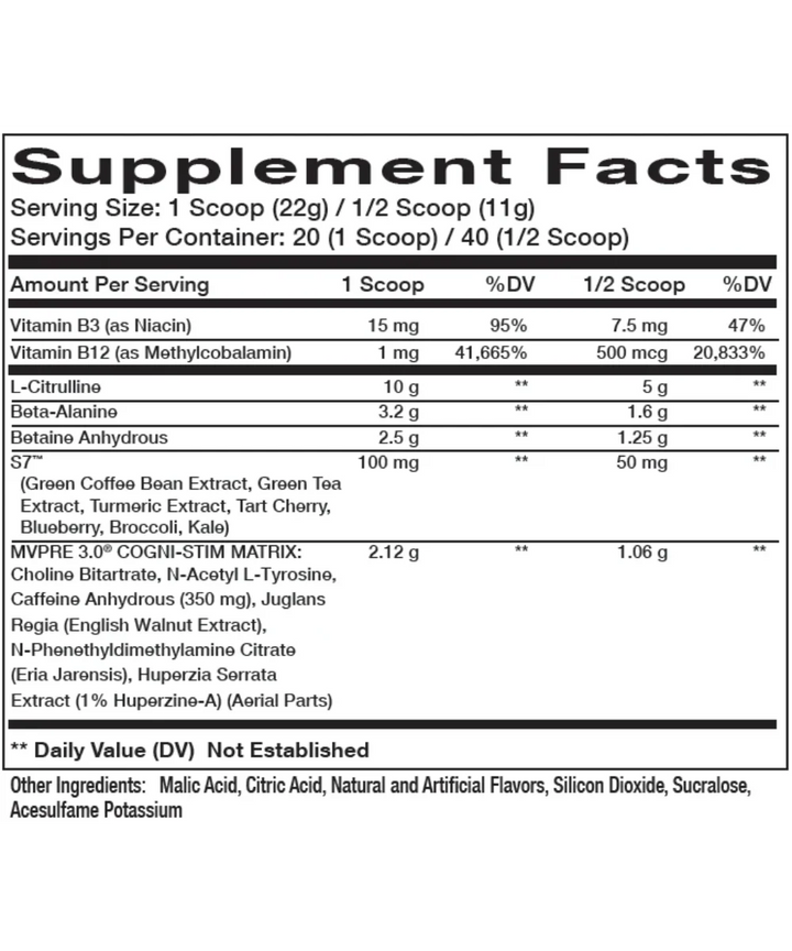 innovapharm mvpre 3.0 supplement facts