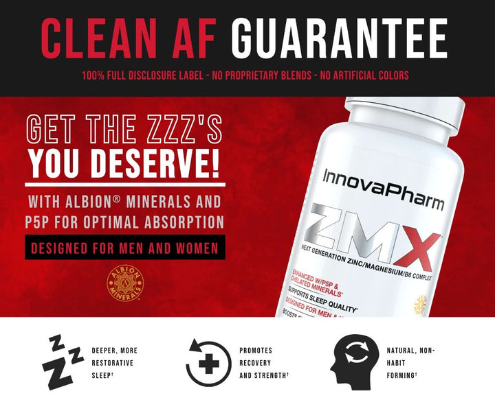 innovapharm zmx clean af garantee