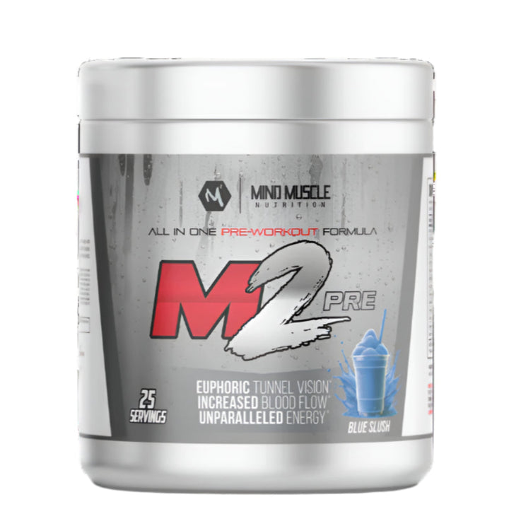 Mind muscle nutrition m2 pre-workout blue slush