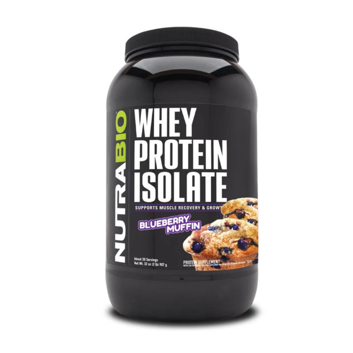 Nutrabio Whey Protein Isolate blueberry muffin