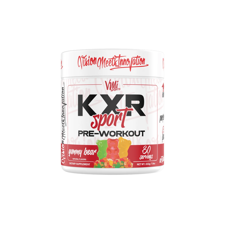 vmi sports KXR Sport pre-workout gummy bear flavor