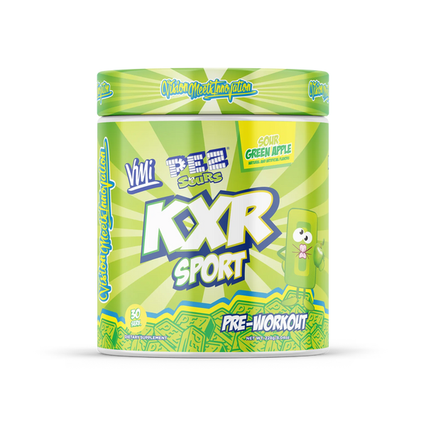 vmi sports KXR Sport pre-workout PEZ sour green apple