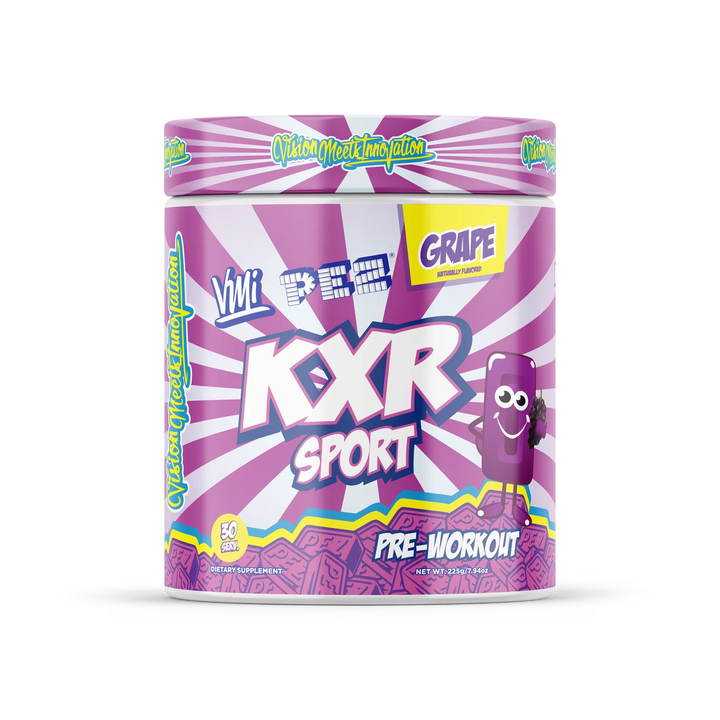 vmi sports KXR Sport pre-workout PEX Grape flavor