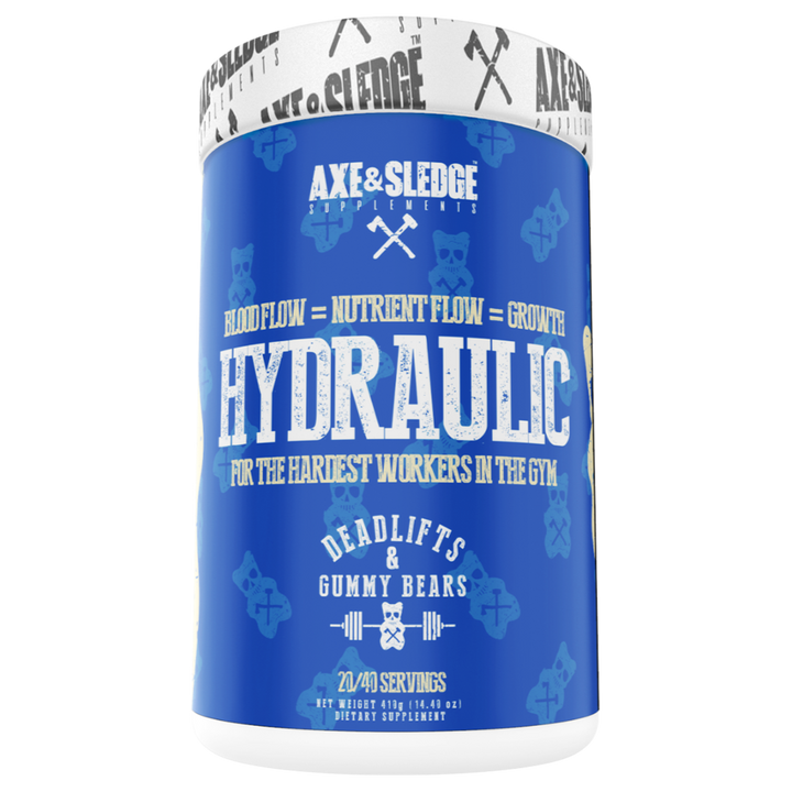 Hydraulic Stim Free Pre-Workout Axe & Sledge  Deadlifts and Gummy Bears