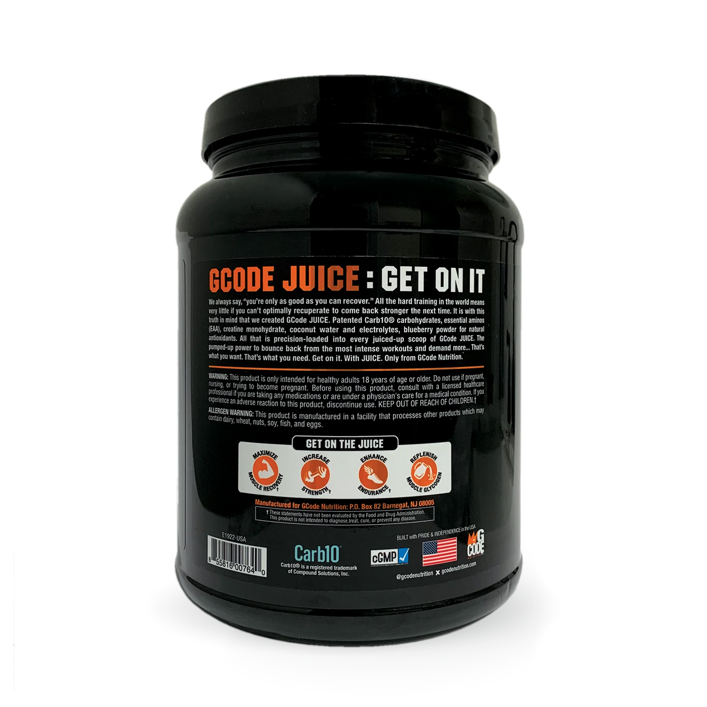 JUICE: Intra/Post Workout Recovery
