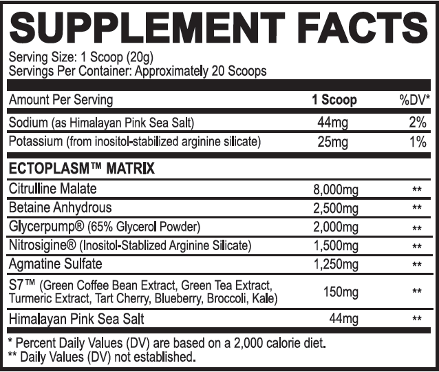 black magic supply ecto plasm supplement facts