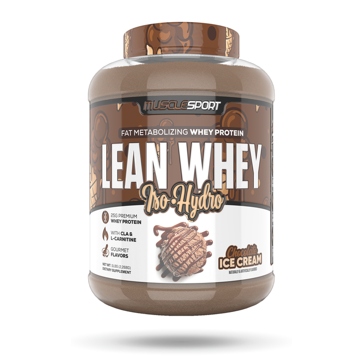 musclesport lean whey chocolate ice cream protein 5lb