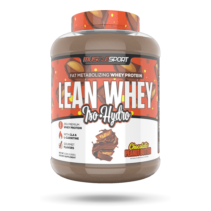 musclesport lean whey protein chocolate peanut butter 5lb