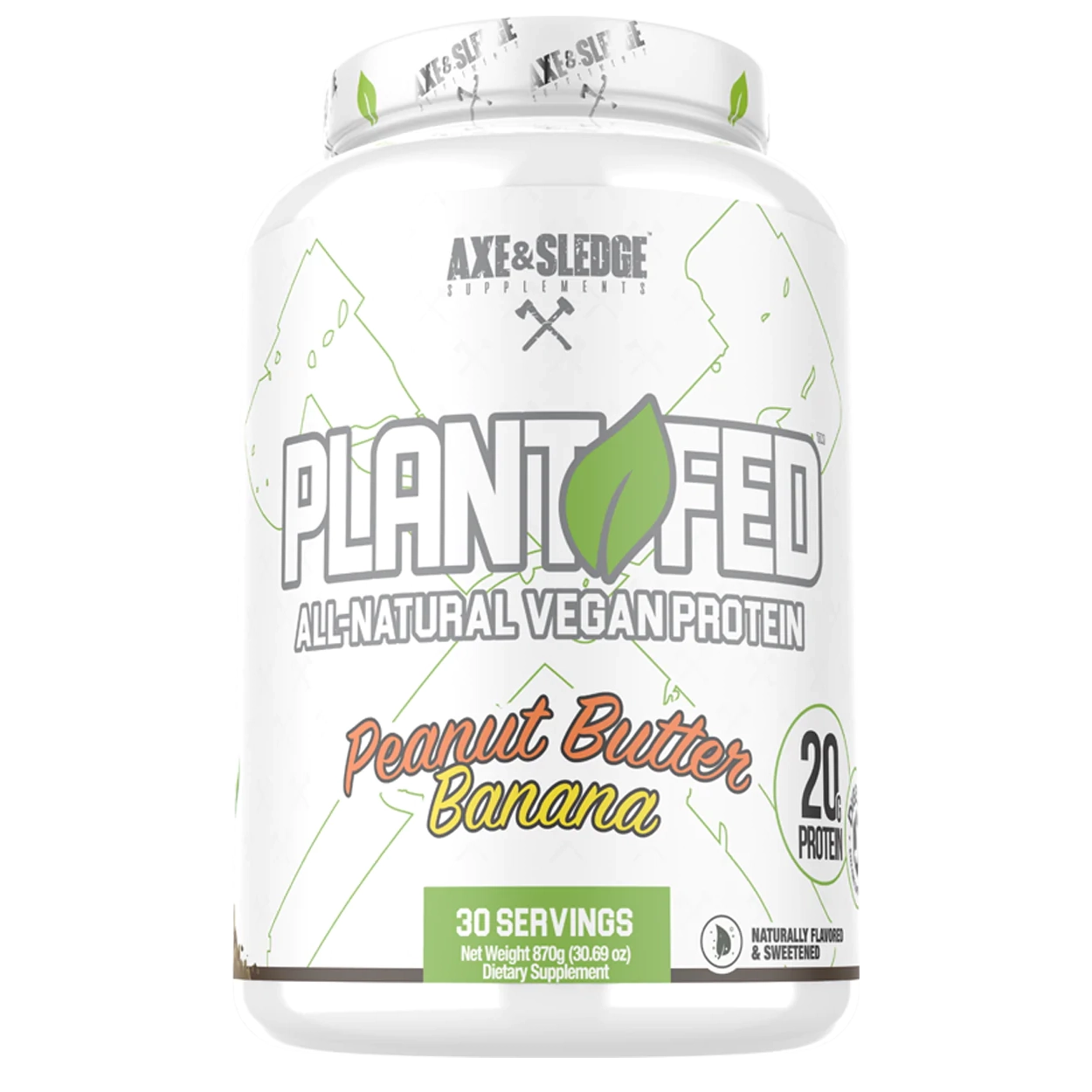 Plant Fed- Vegan Protein Powder, Axe & sledge – Shredded Rx